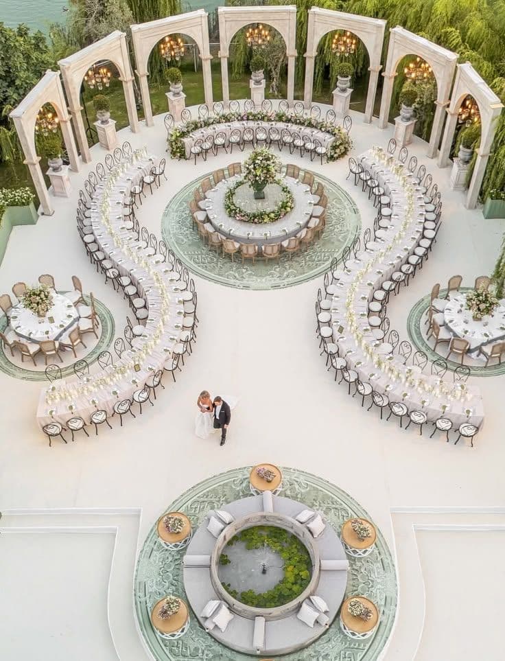 Placeholder hero showing an online wedding seating plan workflow in The Wedy