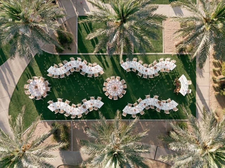 Ideas de plan de mesas de boda para 50, 100 y 150 invitados
